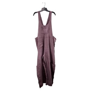 Cynthia Ashby Women's Vintage 100% Linen Slouchy Overall Lagenlook- M
